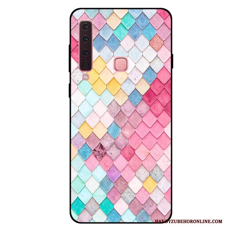 Hülle Samsung Galaxy A9 2018 Weiche Mini Anti-sturz, Case Samsung Galaxy A9 2018 Taschen Lila Handyhüllen