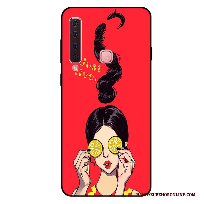 Hülle Samsung Galaxy A9 2018 Weiche Mini Anti-sturz, Case Samsung Galaxy A9 2018 Taschen Lila Handyhüllen