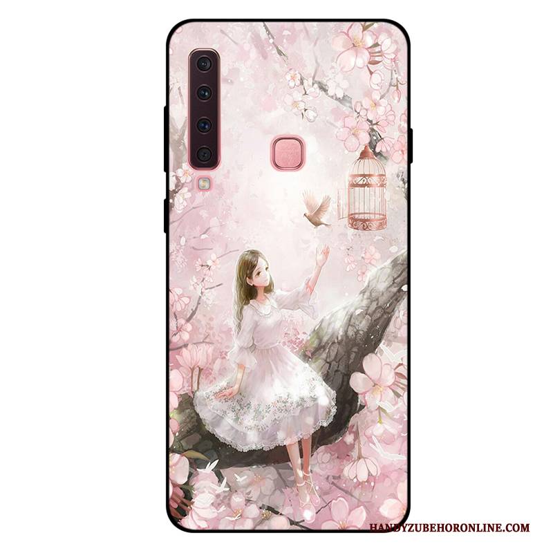 Hülle Samsung Galaxy A9 2018 Weiche Mini Anti-sturz, Case Samsung Galaxy A9 2018 Taschen Lila Handyhüllen