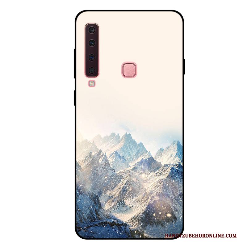 Hülle Samsung Galaxy A9 2018 Weiche Rot Anti-sturz, Case Samsung Galaxy A9 2018 Karikatur Handyhüllen