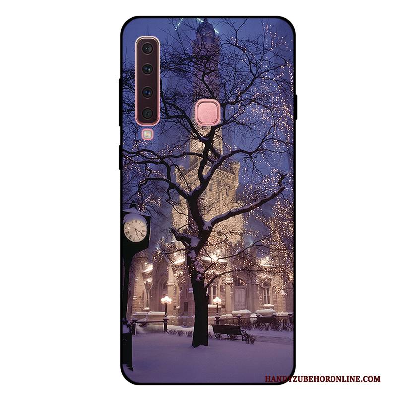 Hülle Samsung Galaxy A9 2018 Weiche Rot Anti-sturz, Case Samsung Galaxy A9 2018 Karikatur Handyhüllen