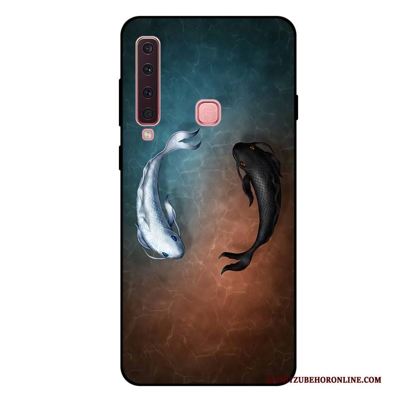 Hülle Samsung Galaxy A9 2018 Weiche Rot Anti-sturz, Case Samsung Galaxy A9 2018 Karikatur Handyhüllen