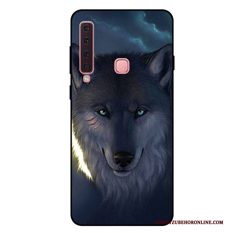 Hülle Samsung Galaxy A9 2018 Weiche Rot Anti-sturz, Case Samsung Galaxy A9 2018 Karikatur Handyhüllen