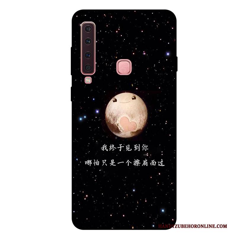 Hülle Samsung Galaxy A9 2018 Weiche Rot Anti-sturz, Case Samsung Galaxy A9 2018 Karikatur Handyhüllen