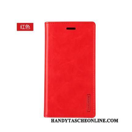 Hülle Samsung Galaxy A9 Folio Rot Handyhüllen, Case Samsung Galaxy A9 Lederhülle Hoch