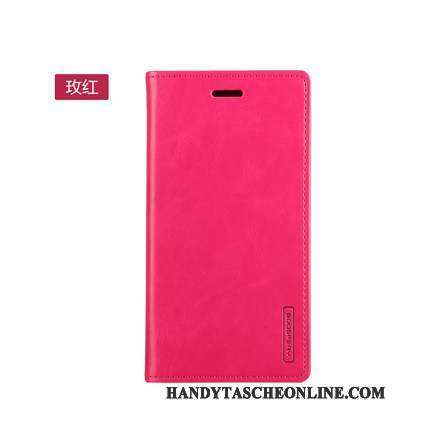 Hülle Samsung Galaxy A9 Folio Rot Handyhüllen, Case Samsung Galaxy A9 Lederhülle Hoch