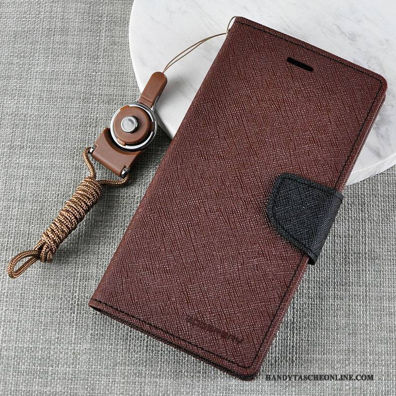 Hülle Samsung Galaxy A9 Folio Rot Handyhüllen, Case Samsung Galaxy A9 Lederhülle Hoch