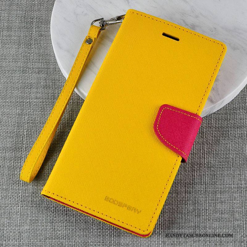 Hülle Samsung Galaxy A9 Folio Rot Handyhüllen, Case Samsung Galaxy A9 Lederhülle Hoch