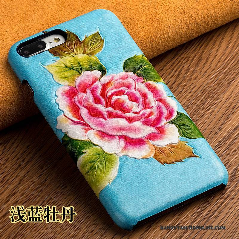 Hülle Samsung Galaxy A9 Leder Grün Handyhüllen, Case Samsung Galaxy A9 Prägung Hoch Lilie