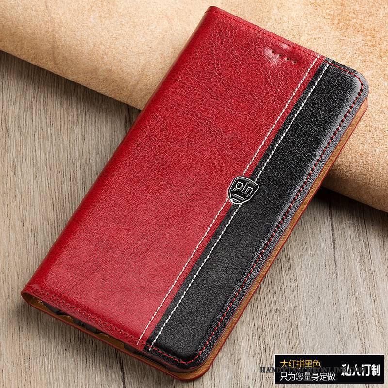 Hülle Samsung Galaxy A9 Lederhülle Handyhüllen Rot, Case Samsung Galaxy A9 Folio Anti-sturz