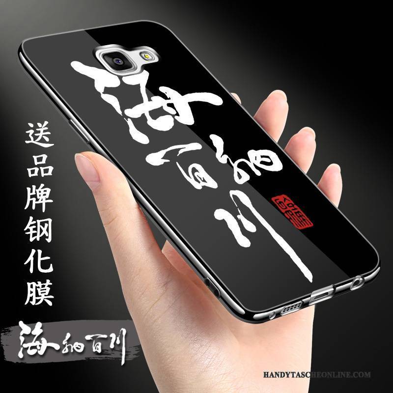 Hülle Samsung Galaxy A9 Schutz Handyhüllen Schwarz, Case Samsung Galaxy A9 Weiche Dünne Chinesische Art