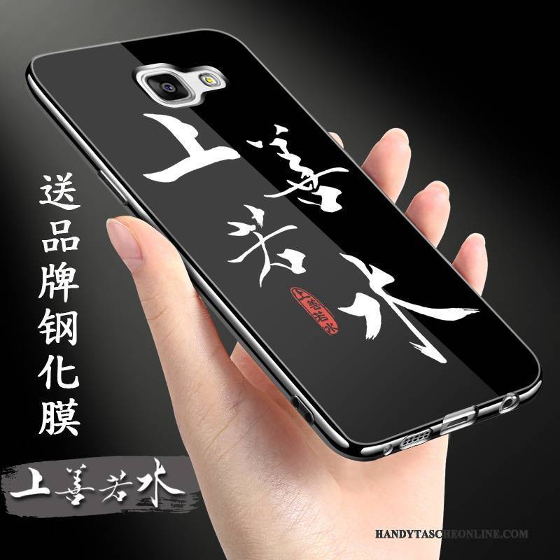 Hülle Samsung Galaxy A9 Schutz Handyhüllen Schwarz, Case Samsung Galaxy A9 Weiche Dünne Chinesische Art