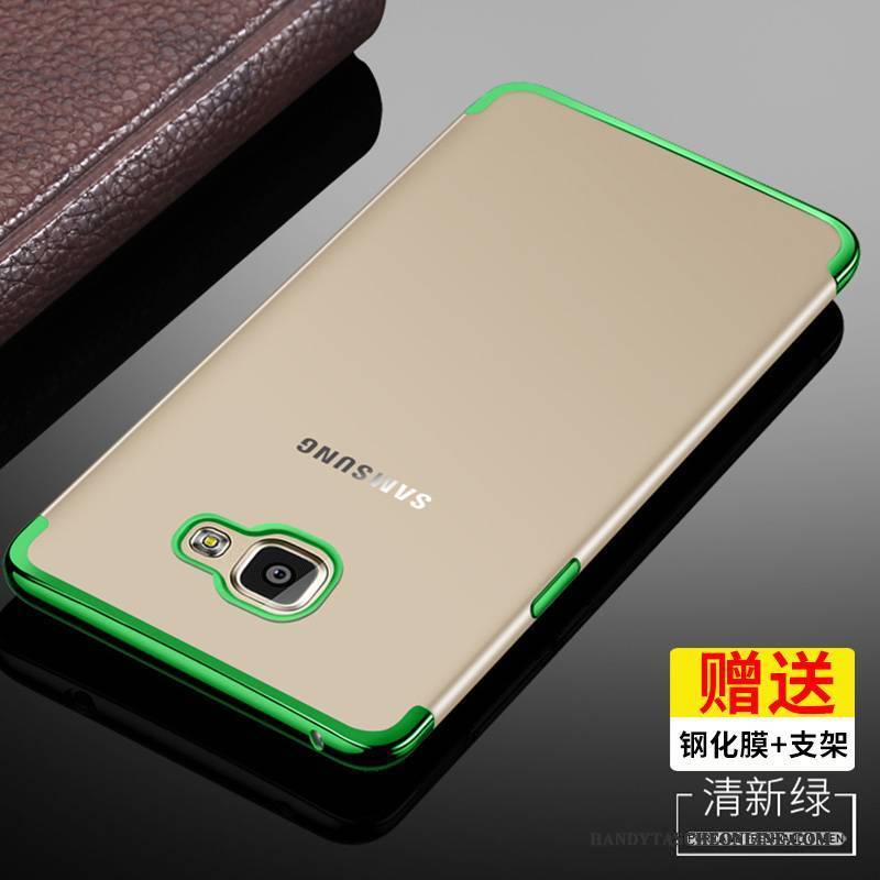 Hülle Samsung Galaxy A9 Schutz Schlank Gold, Case Samsung Galaxy A9 Weiche Hoch Transparent