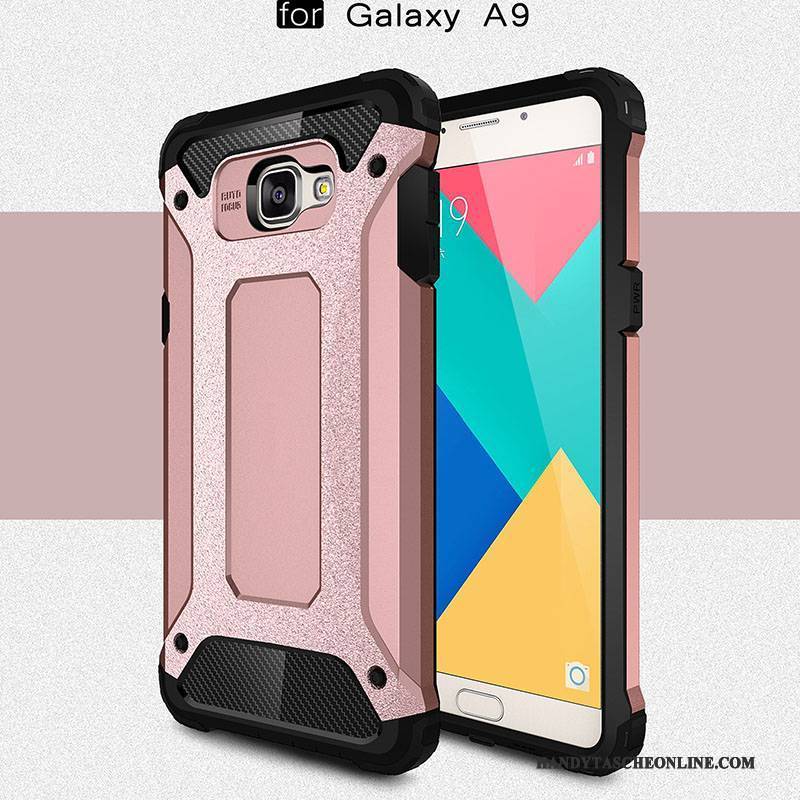 Hülle Samsung Galaxy A9 Silikon Hoch Handyhüllen, Case Samsung Galaxy A9 Taschen Mesh Rot