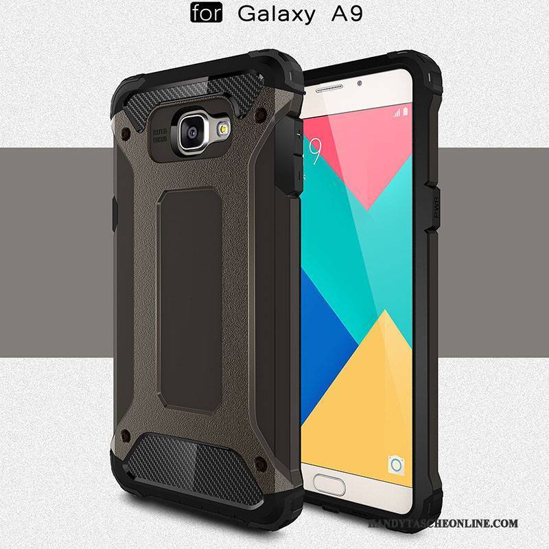 Hülle Samsung Galaxy A9 Silikon Hoch Handyhüllen, Case Samsung Galaxy A9 Taschen Mesh Rot