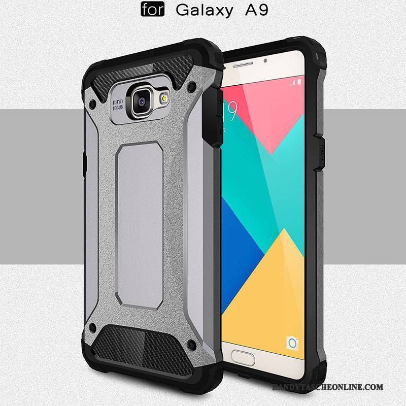 Hülle Samsung Galaxy A9 Silikon Hoch Handyhüllen, Case Samsung Galaxy A9 Taschen Mesh Rot