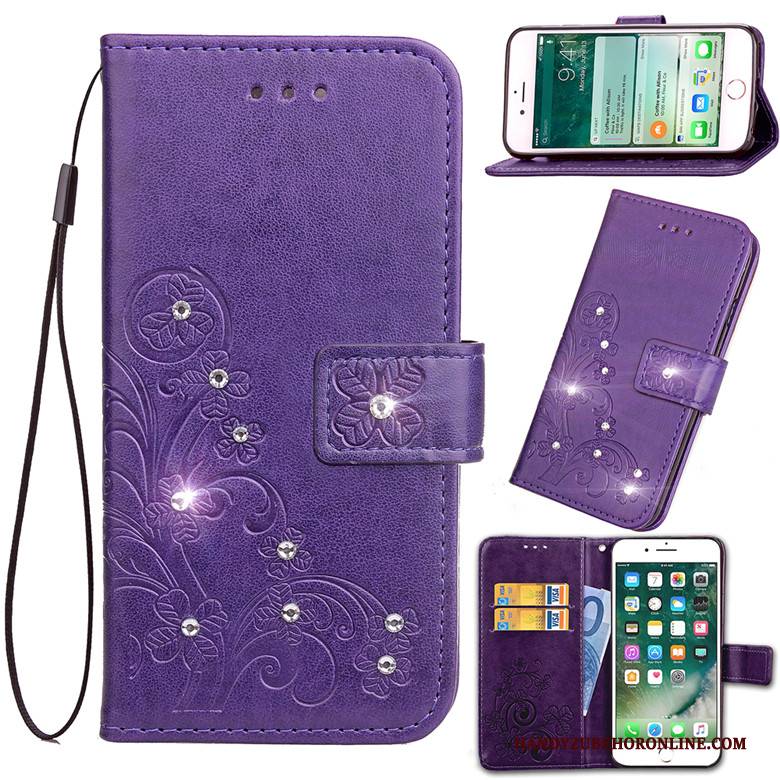 Hülle Samsung Galaxy A90 5g Folio Lila Handyhüllen, Case Samsung Galaxy A90 5g Schutz