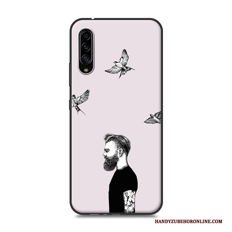 Hülle Samsung Galaxy A90 5g Karikatur Handyhüllen Gelb, Case Samsung Galaxy A90 5g Schutz Liebhaber