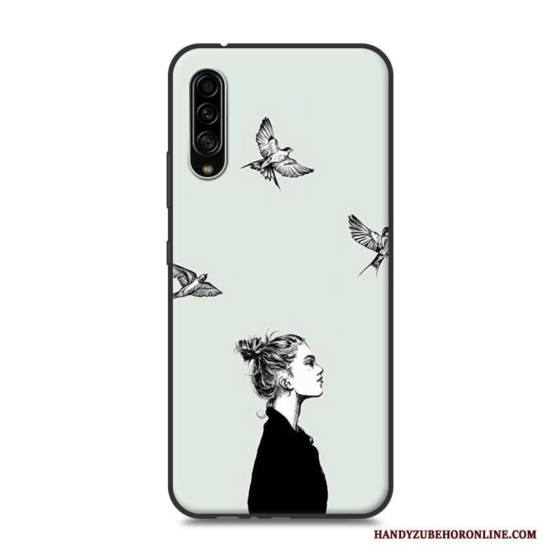 Hülle Samsung Galaxy A90 5g Karikatur Handyhüllen Gelb, Case Samsung Galaxy A90 5g Schutz Liebhaber