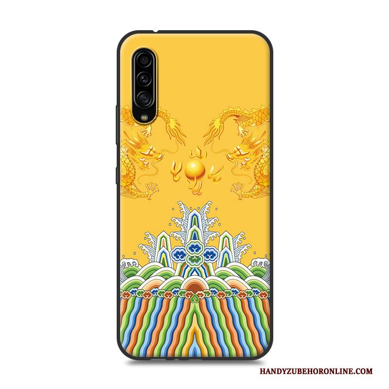 Hülle Samsung Galaxy A90 5g Karikatur Handyhüllen Gelb, Case Samsung Galaxy A90 5g Schutz Liebhaber