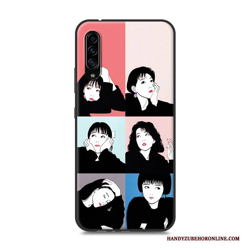 Hülle Samsung Galaxy A90 5g Karikatur Handyhüllen Gelb, Case Samsung Galaxy A90 5g Schutz Liebhaber