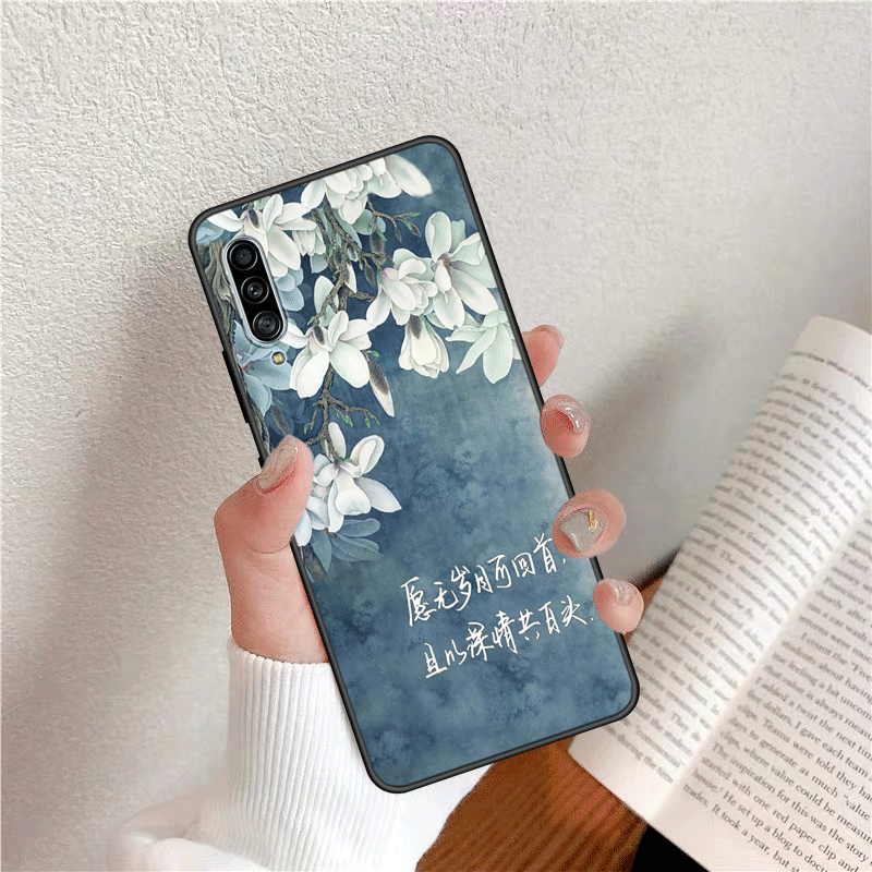 Hülle Samsung Galaxy A90 5g Retro Chinesische Art Handyhüllen, Case Samsung Galaxy A90 5g Silikon Persönlichkeit Nubuck