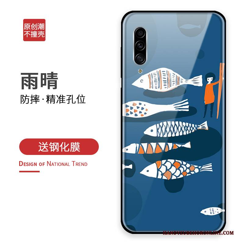 Hülle Samsung Galaxy A90 5g Schutz Anti-sturz Handyhüllen, Case Samsung Galaxy A90 5g Taschen Persönlichkeit Glas