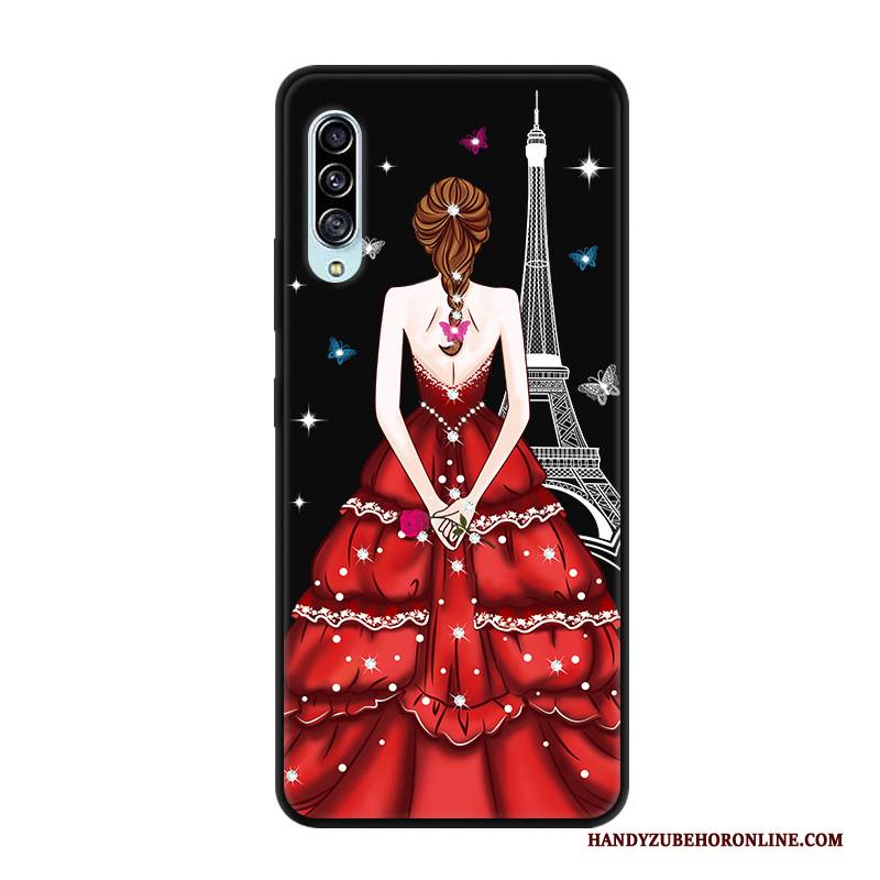 Hülle Samsung Galaxy A90 5g Silikon Anti-sturz Angepasst, Case Samsung Galaxy A90 5g Schutz Handyhüllen Schwarz