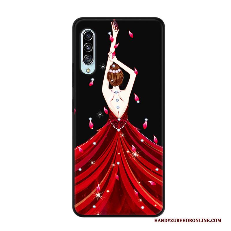 Hülle Samsung Galaxy A90 5g Silikon Anti-sturz Angepasst, Case Samsung Galaxy A90 5g Schutz Handyhüllen Schwarz