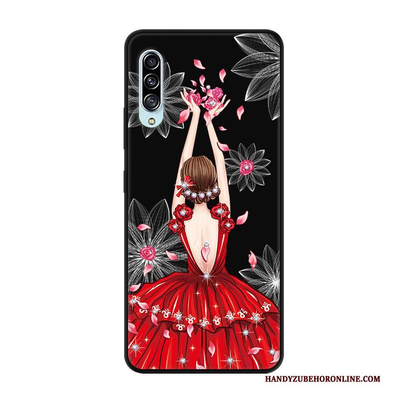 Hülle Samsung Galaxy A90 5g Silikon Anti-sturz Angepasst, Case Samsung Galaxy A90 5g Schutz Handyhüllen Schwarz