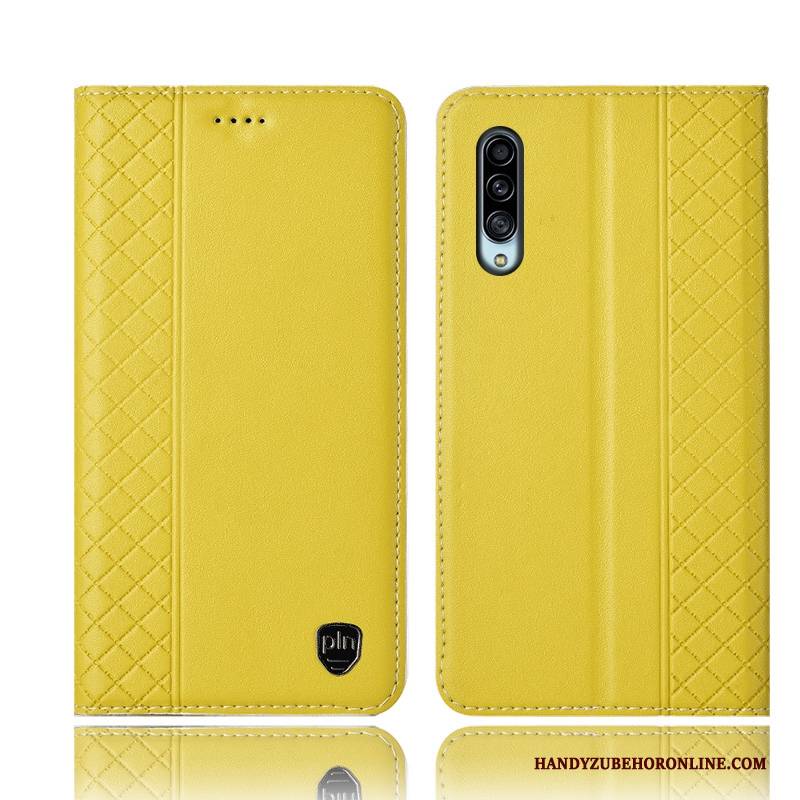 Hülle Samsung Galaxy A90 5g Taschen Gelb Handyhüllen, Case Samsung Galaxy A90 5g Folio Anti-sturz