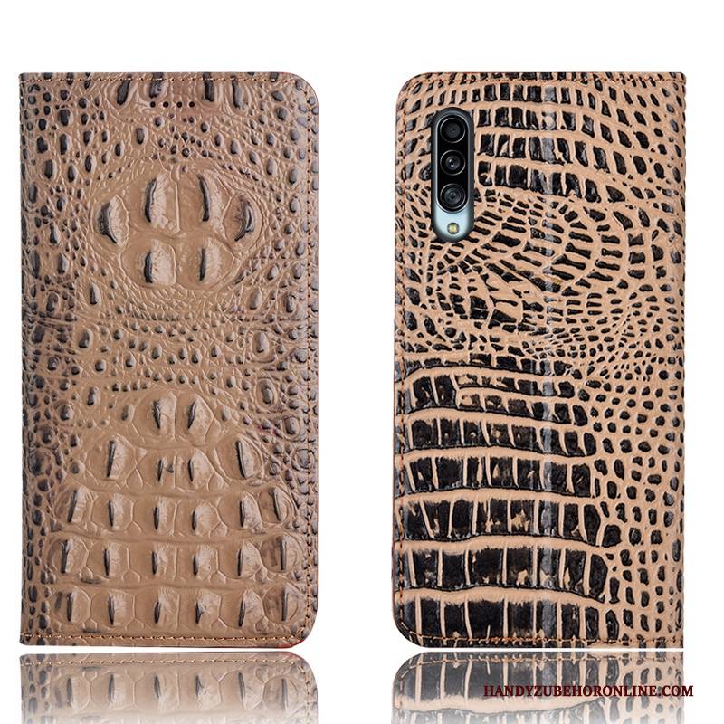 Hülle Samsung Galaxy A90 5g Taschen Handyhüllen Anti-sturz, Case Samsung Galaxy A90 5g Leder Muster Krokodilmuster