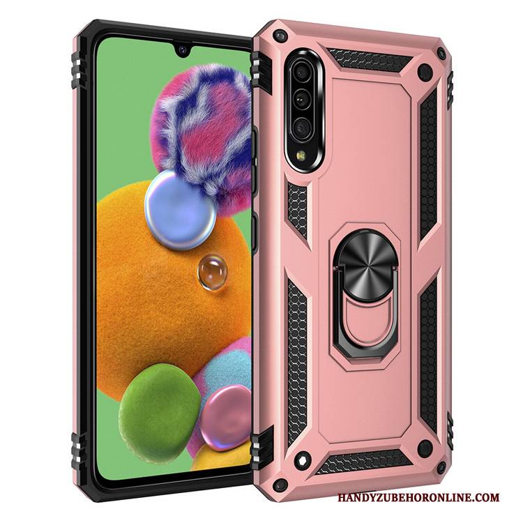 Hülle Samsung Galaxy A90 5g Taschen Rosa Schwer, Case Samsung Galaxy A90 5g Halterung Handyhüllen Anti-sturz