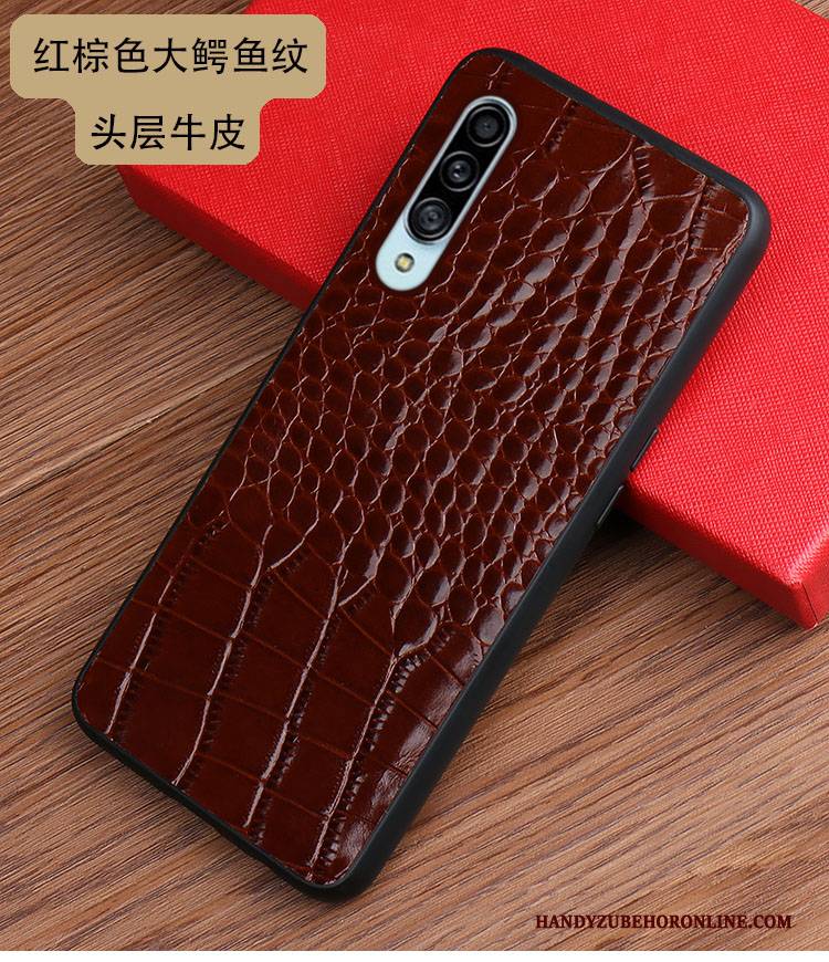 Hülle Samsung Galaxy A90 5g Weiche Anti-sturz Verschleißfeste, Case Samsung Galaxy A90 5g Taschen Krokodilmuster Handyhüllen