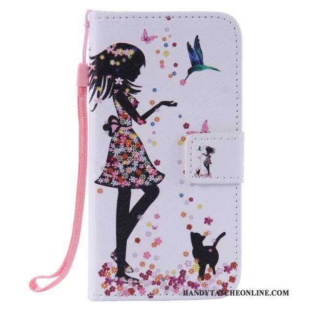 Hülle Samsung Galaxy J3 2015 Gemalt Membran Hängende Verzierungen, Case Samsung Galaxy J3 2015 Taschen Schwarz Frisch