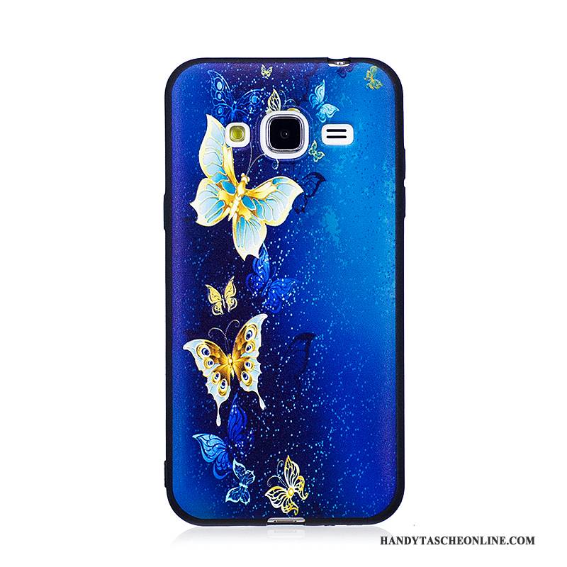 Hülle Samsung Galaxy J3 2016 Karikatur Handyhüllen Trend, Case Samsung Galaxy J3 2016 Gemalt