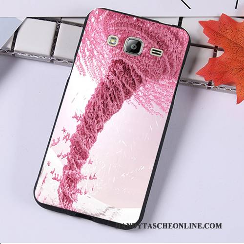 Hülle Samsung Galaxy J3 2016 Schutz Handyhüllen Schwarz, Case Samsung Galaxy J3 2016 Weiche Hängende Verzierungen Anti-sturz