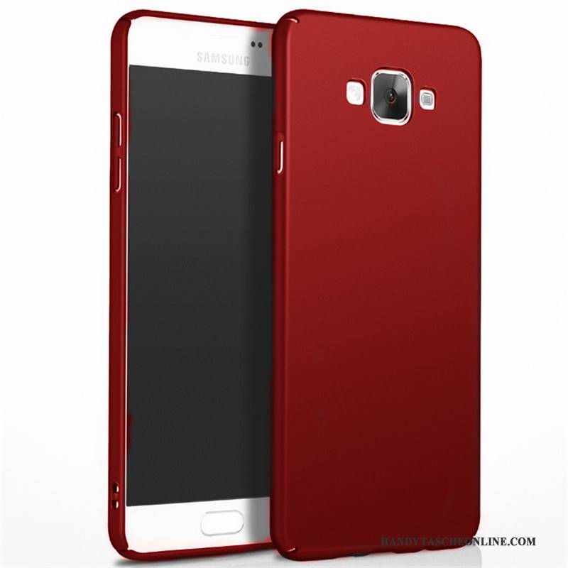 Hülle Samsung Galaxy J3 2016 Schutz Schwer Handyhüllen, Case Samsung Galaxy J3 2016 Rot Nubuck