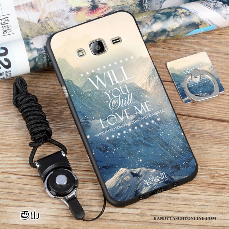 Hülle Samsung Galaxy J3 2016 Silikon Angepasst Handyhüllen, Case Samsung Galaxy J3 2016 Farbe Schwarz Europa