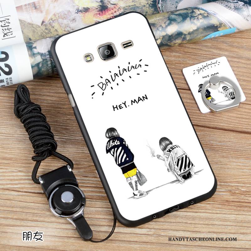 Hülle Samsung Galaxy J3 2016 Silikon Angepasst Handyhüllen, Case Samsung Galaxy J3 2016 Farbe Schwarz Europa