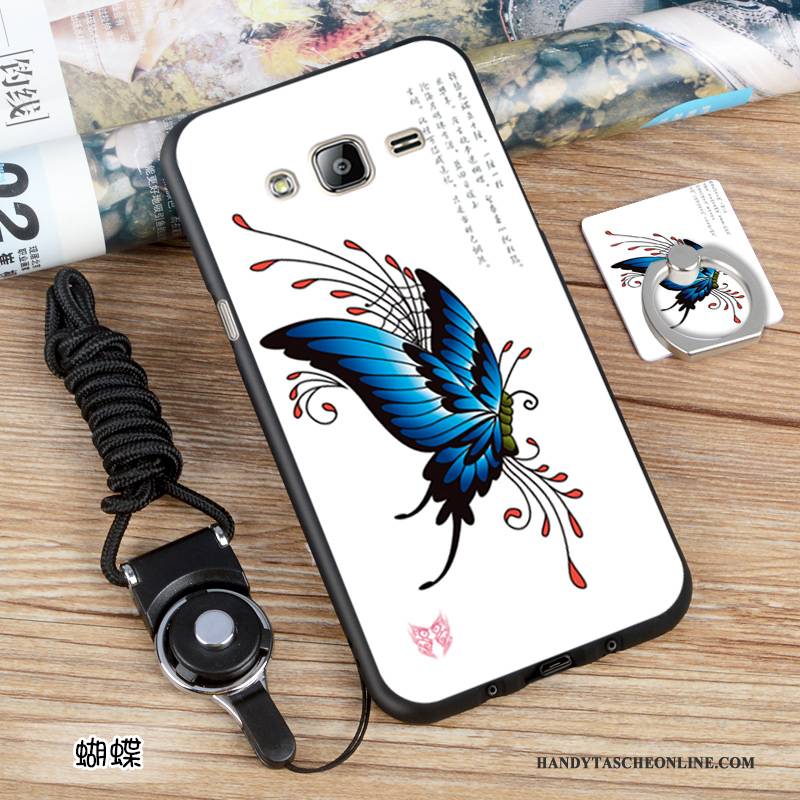 Hülle Samsung Galaxy J3 2016 Silikon Angepasst Handyhüllen, Case Samsung Galaxy J3 2016 Farbe Schwarz Europa