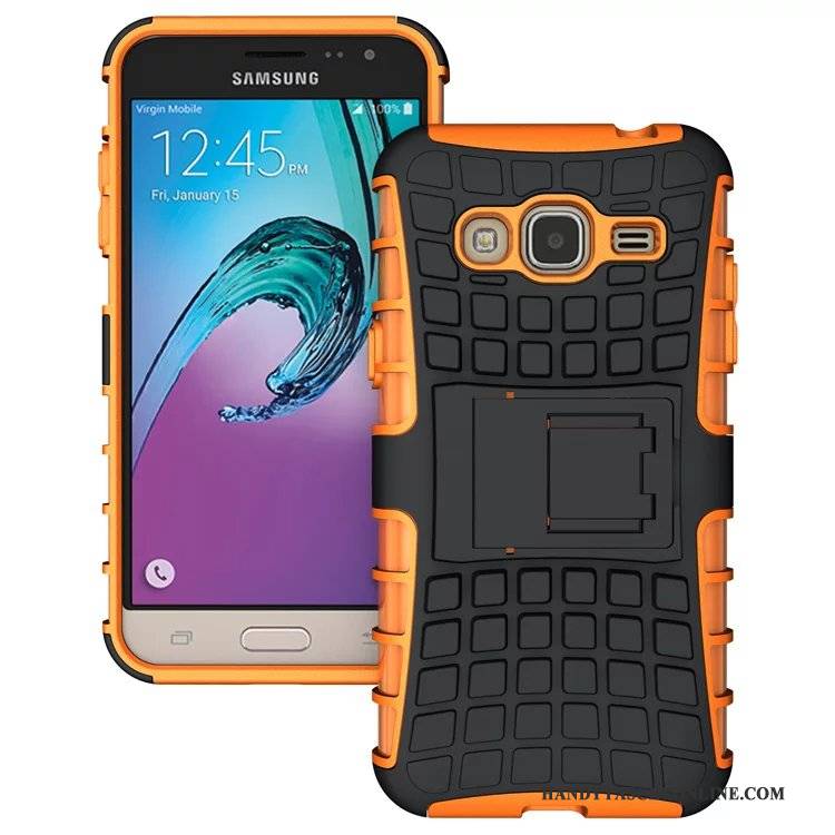 Hülle Samsung Galaxy J3 2016 Silikon Handyhüllen Grün, Case Samsung Galaxy J3 2016 Halterung Anti-sturz Lila