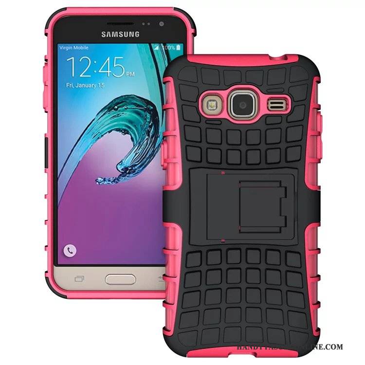 Hülle Samsung Galaxy J3 2016 Silikon Handyhüllen Grün, Case Samsung Galaxy J3 2016 Halterung Anti-sturz Lila