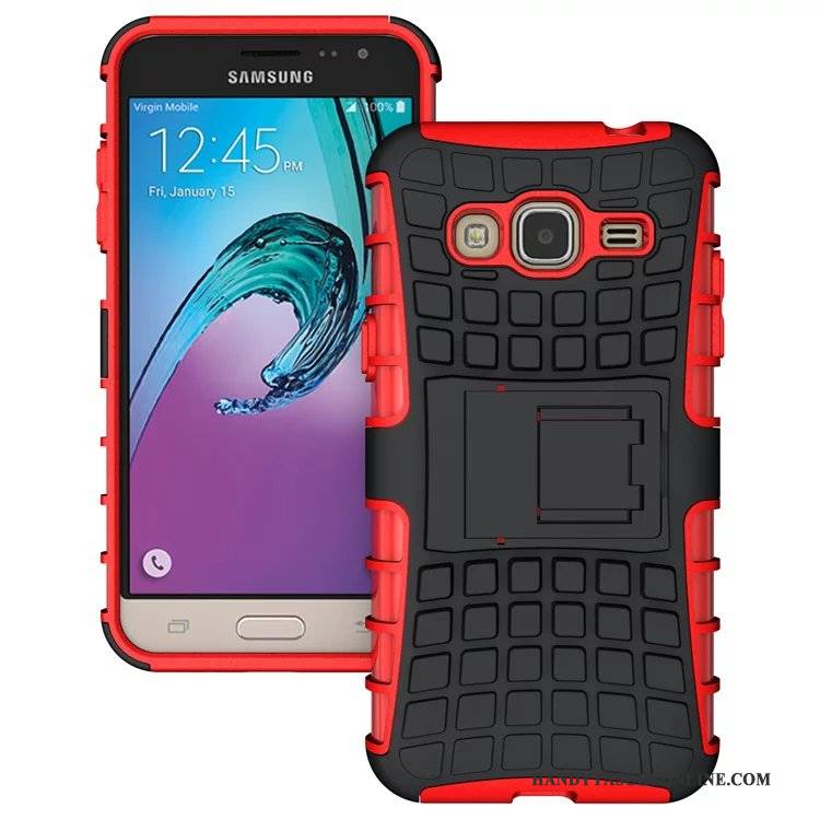 Hülle Samsung Galaxy J3 2016 Silikon Handyhüllen Grün, Case Samsung Galaxy J3 2016 Halterung Anti-sturz Lila