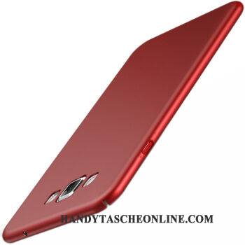 Hülle Samsung Galaxy J3 2016 Taschen Rot Handyhüllen, Case Samsung Galaxy J3 2016 Schutz Ring Schwer