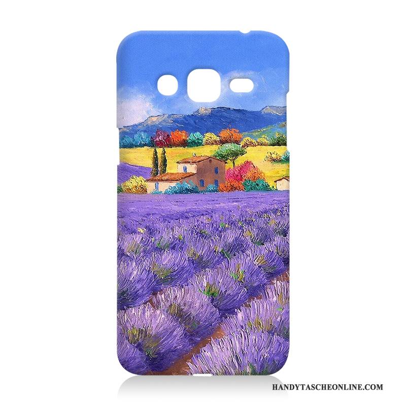 Hülle Samsung Galaxy J3 2016 Weiche Anti-sturz Handyhüllen, Case Samsung Galaxy J3 2016 Schutz Schwer Blau