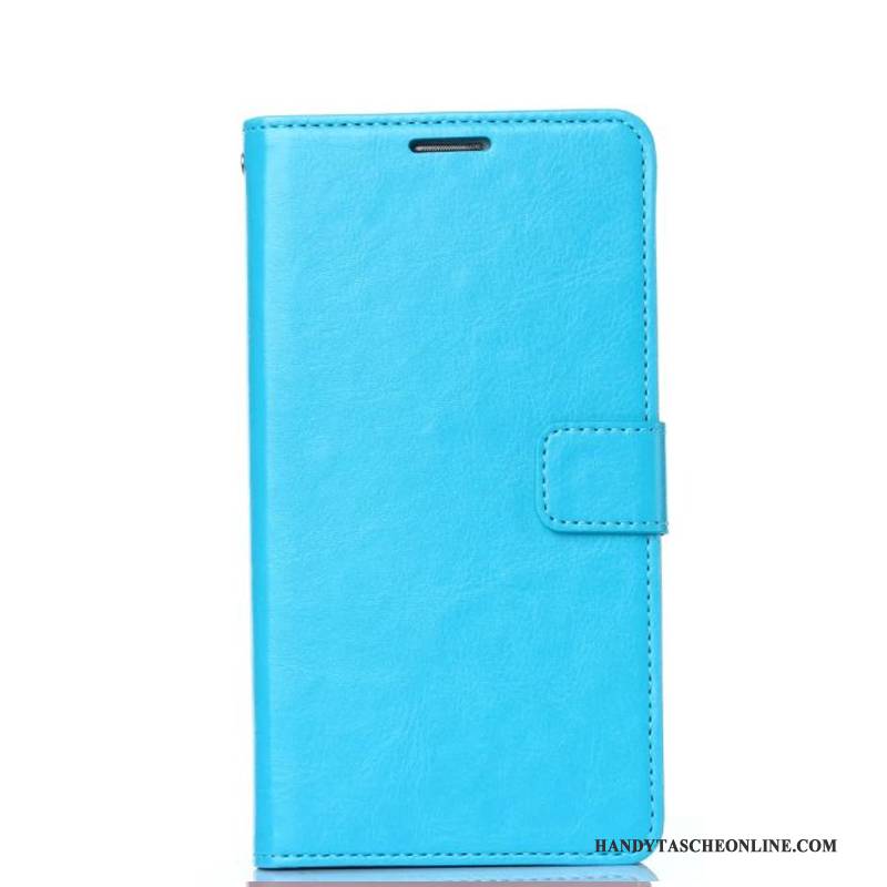 Hülle Samsung Galaxy J3 2017 Folio Handyhüllen Anti-sturz, Case Samsung Galaxy J3 2017 Taschen Blau