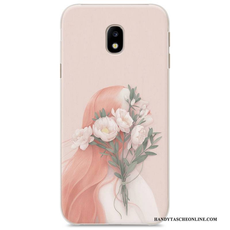 Hülle Samsung Galaxy J3 2017 Gemalt Handyhüllen Trend, Case Samsung Galaxy J3 2017 Schutz Neu Weiß