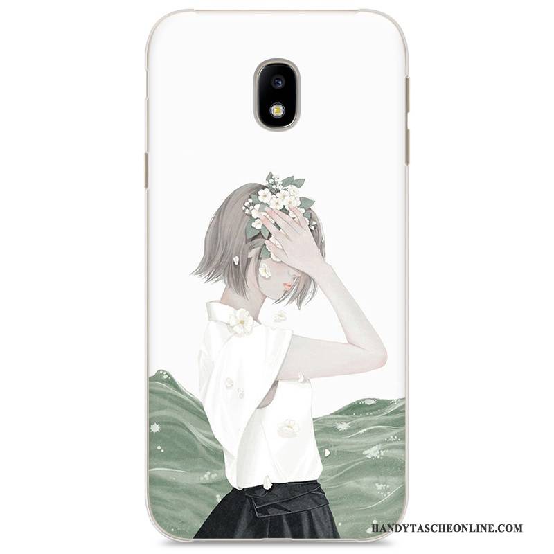 Hülle Samsung Galaxy J3 2017 Gemalt Handyhüllen Trend, Case Samsung Galaxy J3 2017 Schutz Neu Weiß