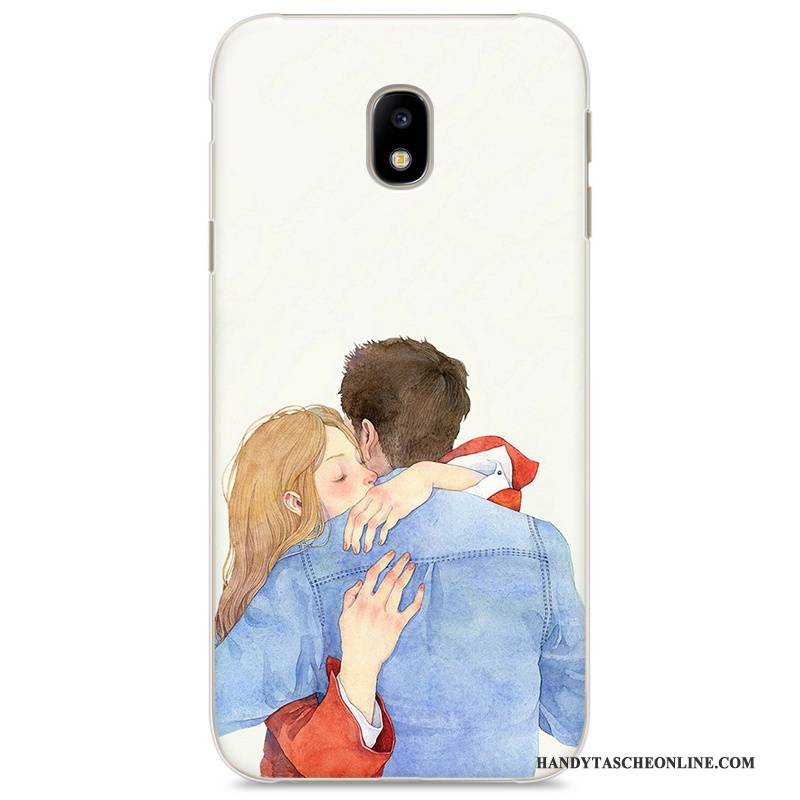 Hülle Samsung Galaxy J3 2017 Gemalt Handyhüllen Trend, Case Samsung Galaxy J3 2017 Schutz Neu Weiß